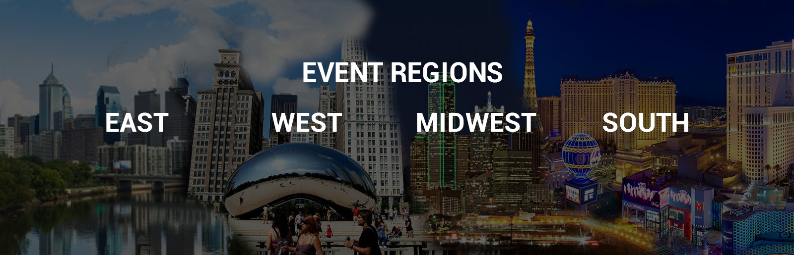 Events Regions East West Midwest South